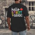 Hello First Grade Team 1st Grade Back To School Teacher Kids Men's Back Print T-Shirt, funny design Hello First Grade Team 1st Grade Back To School Teacher Kids Men's Back Print T-Shirt, funny design