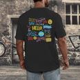 Hello Word In Different Languages Travel And Teacher Lover Men's Back Print T-Shirt, funny design Hello Word In Different Languages Travel And Teacher Lover Men's Back Print T-Shirt, funny design