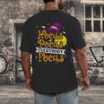 Hocus Pocus Everybody Focus Halloween Teacher Men Women Kids Men's Back Print T-Shirt, funny design Hocus Pocus Everybody Focus Halloween Teacher Men Women Kids Men's Back Print T-Shirt, funny design