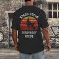 Hocus Pocus Everybody Focus Witch Halloween Teacher Women Men's Back Print T-Shirt, funny design