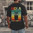 Hola Estudiantes Spanish Teacher Back To School 2025 Men's Back Print T-Shirt, funny design Hola Estudiantes Spanish Teacher Back To School 2025 Men's Back Print T-Shirt, funny design