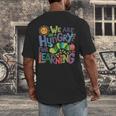 We Are Hungry For Learning Teacher Life Back To School Men's Back Print T-Shirt, funny design We Are Hungry For Learning Teacher Life Back To School Men's Back Print T-Shirt, funny design
