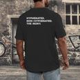 Hyphenated Irony Joke English Grammar Teachers Gag Men's Back Print T-Shirt, funny design