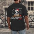 I'Ll Just Wait Until It's Quiet Skeleton Teacher Christmas Men's Back Print T-Shirt, funny design