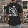 I'Ll Just Wait Until It's Quiet Teacher Men Women Men's Back Print T-Shirt, funny design I'Ll Just Wait Until It's Quiet Teacher Men Women Men's Back Print T-Shirt, funny design