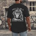 Well I'Ll Be a Monkey's Uncle Teacher And Student Men's Back Print T-Shirt, funny design Well I'Ll Be a Monkey's Uncle Teacher And Student Men's Back Print T-Shirt, funny design