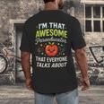 I'm That Awesome Paraeducator Teacher Men's Back Print T-Shirt, funny design I'm That Awesome Paraeducator Teacher Men's Back Print T-Shirt, funny design