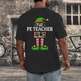 I'm The PE Teacher Elf Christmas Family Matching Men's Back Print T-Shirt, funny design I'm The PE Teacher Elf Christmas Family Matching Men's Back Print T-Shirt, funny design