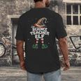 I'm The Science Teacher Elf Family Matching Group Christmas Men's Back Print T-Shirt, funny design