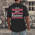 I'm A Teacher And A Marathon Runner Don't Underestimate Me Men Women Men's Back Print T-Shirt, funny design I'm A Teacher And A Marathon Runner Don't Underestimate Me Men Women Men's Back Print T-Shirt, funny design