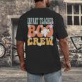 Infant Teacher Boo Crew Ghost Groovy Halloween For Women Men's Back Print T-Shirt, funny design