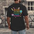 The Influence Of A Good Teacher Can Never Be Erased Quote Men's Back Print T-Shirt, funny design