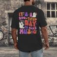 It's a Bootiful Day To Make Music Halloween Music Teacher Men's Back Print T-Shirt, funny design