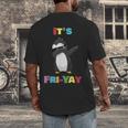 It's Fri-Yay Dabbing Penguin Friday Weekend Teacher Student Men's Back Print T-Shirt, funny design It's Fri-Yay Dabbing Penguin Friday Weekend Teacher Student Men's Back Print T-Shirt, funny design