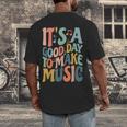 It's A Good Day To Make Music Musician Band Music Teacher Men's Back Print T-Shirt, funny design It's A Good Day To Make Music Musician Band Music Teacher Men's Back Print T-Shirt, funny design