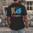 K Is For Kindergarten Teacher Tie Dye Back To School Kinder For Men Women Girls Kids Men's Back Print T-Shirt, funny design K Is For Kindergarten Teacher Tie Dye Back To School Kinder For Men Women Girls Kids Men's Back Print T-Shirt, funny design