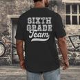 Kids Teacher Sixth Grade Retro Back To School Team 6th Grade Men's Back Print T-Shirt, funny design Kids Teacher Sixth Grade Retro Back To School Team 6th Grade Men's Back Print T-Shirt, funny design