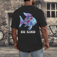 Be Kind Rainbow Fish Teacher Life Teaching Back To School Men's Back Print T-Shirt, funny design Be Kind Rainbow Fish Teacher Life Teaching Back To School Men's Back Print T-Shirt, funny design