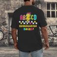 Kindergarten ABCD Rocks Teacher Student Back To School Men's Back Print T-Shirt, funny design Kindergarten ABCD Rocks Teacher Student Back To School Men's Back Print T-Shirt, funny design