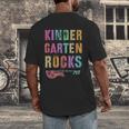 KINDERGARTEN ROCKS Teacher Crew Rock Star Kinder Team Men's Back Print T-Shirt, funny design KINDERGARTEN ROCKS Teacher Crew Rock Star Kinder Team Men's Back Print T-Shirt, funny design