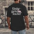 Kindergarten Teacher Dinosaur Back To School Men's Back Print T-Shirt, funny design