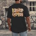 Kindergarten Teacher Fall Pumpkin Autumn Cute Men's Back Print T-Shirt, funny design Kindergarten Teacher Fall Pumpkin Autumn Cute Men's Back Print T-Shirt, funny design