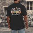 Kindergarten Teacher Wildflower Back To School Floral Outfit Men Women Men's Back Print T-Shirt, funny design