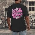 Kindergarten Teacher Women Checkered First Day Of School Men's Back Print T-Shirt, funny design