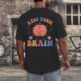 Kiss Your Brain Sped Teacher Appreciation Back To School Kid Men's Back Print T-Shirt, funny design Kiss Your Brain Sped Teacher Appreciation Back To School Kid Men's Back Print T-Shirt, funny design