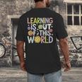 Learning Is Out Of This World Space Teacher Cute Groovy Men's Back Print T-Shirt, funny design Learning Is Out Of This World Space Teacher Cute Groovy Men's Back Print T-Shirt, funny design