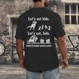 Let's Eat Kids Fun Dinosaurs Grammar Teacher Men's Back Print T-Shirt, funny design