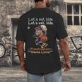 Let's Eat Kids Grammar Werewolf Halloween Teacher Men's Back Print T-Shirt, funny design Let's Eat Kids Grammar Werewolf Halloween Teacher Men's Back Print T-Shirt, funny design