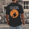 Let's Eat Kids Punctuation Saves Live Witch Grammar Teacher Men's Back Print T-Shirt, funny design Let's Eat Kids Punctuation Saves Live Witch Grammar Teacher Men's Back Print T-Shirt, funny design