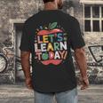 Let's Learn Today Teacher Motivational Back To School Men's Back Print T-Shirt, funny design Let's Learn Today Teacher Motivational Back To School Men's Back Print T-Shirt, funny design