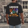 Librarian Boo Crew Teacher Student Halloween Costume Men's Back Print T-Shirt, funny design Librarian Boo Crew Teacher Student Halloween Costume Men's Back Print T-Shirt, funny design