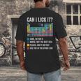 Can I Lick It Periodic Table Of Elements Science Teacher Men's Back Print T-Shirt, funny design