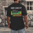 Can I Lick It Periodic Table Science Teacher Student Men's Back Print T-Shirt, funny design