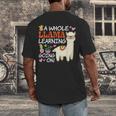 Llama Learning T Shirt Teachers Students Alpaca Lovers Men's Back Print T-Shirt, funny design Llama Learning T Shirt Teachers Students Alpaca Lovers Men's Back Print T-Shirt, funny design