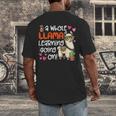 Llama Learning Teachers Students Alpaca Lover Back To School Men's Back Print T-Shirt, funny design Llama Learning Teachers Students Alpaca Lover Back To School Men's Back Print T-Shirt, funny design