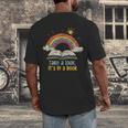 Take a Look It's In a Book Vintage Reading Teacher Rainbow Men's Back Print T-Shirt, funny design Take a Look It's In a Book Vintage Reading Teacher Rainbow Men's Back Print T-Shirt, funny design