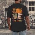 Love 2nd Grade Happy Fall Thanksgiving For 2nd Teacher For Men Women Girls Kids Men's Back Print T-Shirt, funny design Love 2nd Grade Happy Fall Thanksgiving For 2nd Teacher For Men Women Girls Kids Men's Back Print T-Shirt, funny design