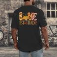 Love First Grade Happy Fall Thanksgiving Women 1st Teacher Men's Back Print T-Shirt, funny design Love First Grade Happy Fall Thanksgiving Women 1st Teacher Men's Back Print T-Shirt, funny design