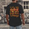 I Love My Kindergarten Turkeys Thanksgiving Teacher Students Men's Back Print T-Shirt, funny design I Love My Kindergarten Turkeys Thanksgiving Teacher Students Men's Back Print T-Shirt, funny design