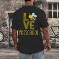 Love Preschool Back To School Yellow Bee Preschool Teacher For Men Women Girls Kids Men's Back Print T-Shirt, funny design Love Preschool Back To School Yellow Bee Preschool Teacher For Men Women Girls Kids Men's Back Print T-Shirt, funny design