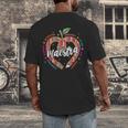 Maestra Pencil Spanish Teacher Bilingual 100 Days Of School Men's Back Print T-Shirt, funny design