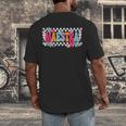Maestra Teacher Spanish Back To School First Day Of School Men's Back Print T-Shirt, funny design Maestra Teacher Spanish Back To School First Day Of School Men's Back Print T-Shirt, funny design