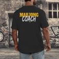 Mahjong Coach Coaching Trainer Teacher Men's Back Print T-Shirt, funny design Mahjong Coach Coaching Trainer Teacher Men's Back Print T-Shirt, funny design