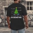 Math Geometry Christmas Tree Geometree Teacher Men's Back Print T-Shirt, funny design Math Geometry Christmas Tree Geometree Teacher Men's Back Print T-Shirt, funny design