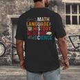 Math Language History Reading Science Music Teacher Men's Back Print T-Shirt, funny design Math Language History Reading Science Music Teacher Men's Back Print T-Shirt, funny design