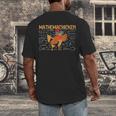 Math Nerd The Mathemachicken a Math Teacher Men's Back Print T-Shirt, funny design Math Nerd The Mathemachicken a Math Teacher Men's Back Print T-Shirt, funny design